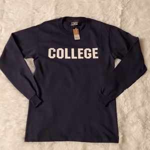 Steve & Barry Size Sm Navy Long Sleeve Tee NWT